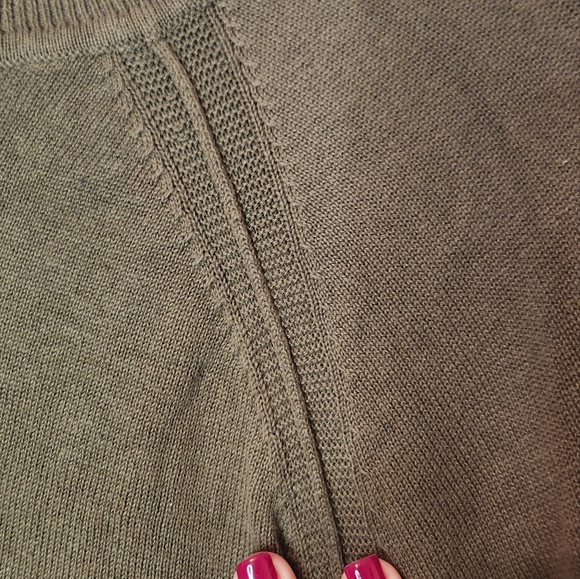 Jeanne Pierre Cotton Turtleneck Taupe Heather‎ Sweater, Size XL - Picture 6 of 6